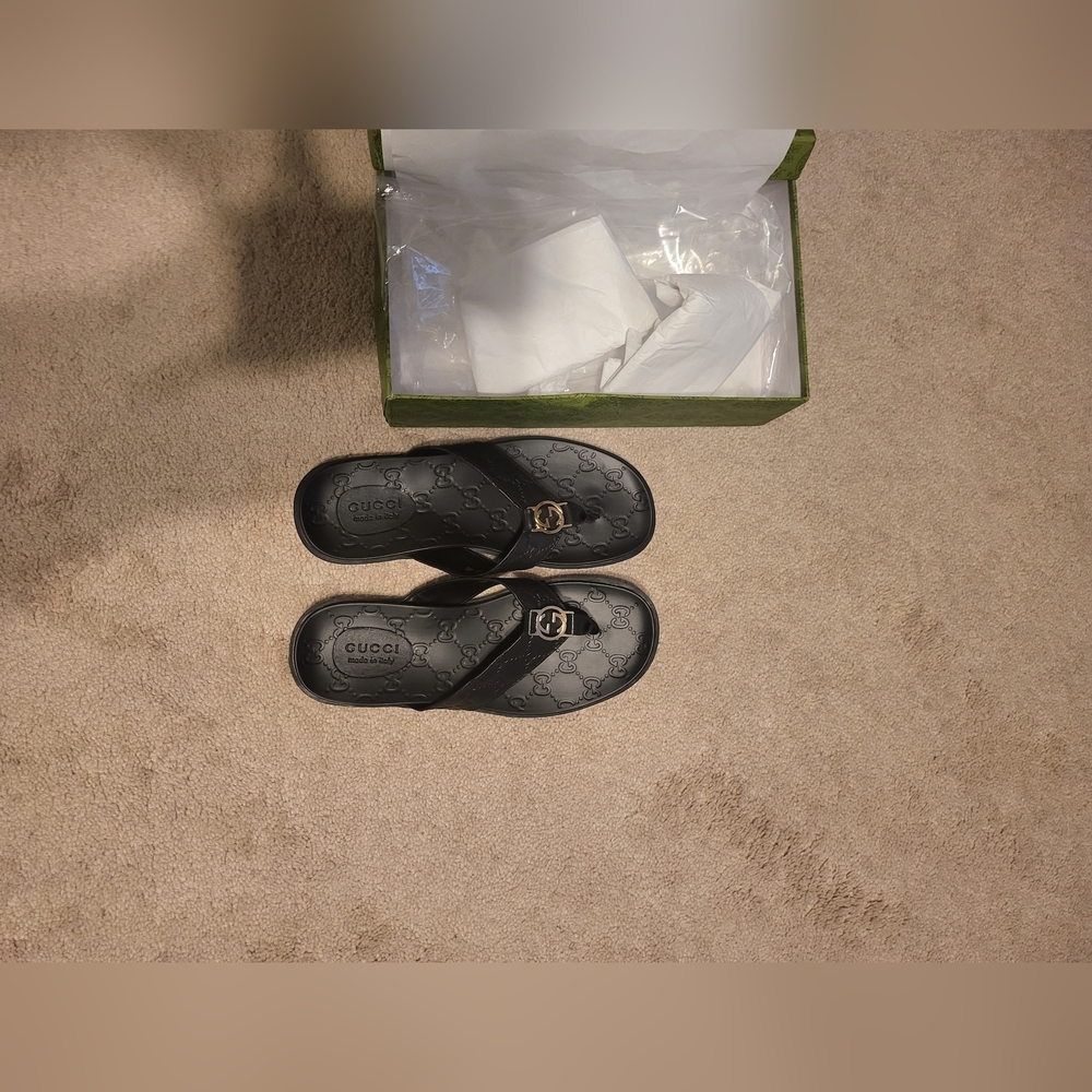 Gucci Men Black Sandal